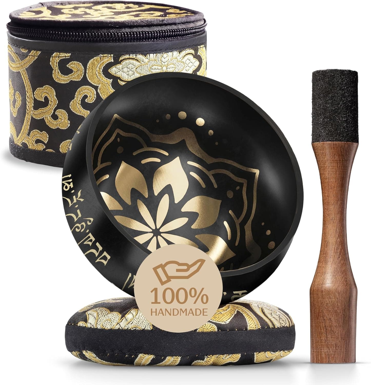 Tibetan Singing Bowl Set with Case
